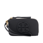 TORY BURCH Miller 附提把拉鍊卡片夾/零錢包/黑色, , large
