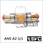 《tevc》ANS A2 一進一出 保險絲座 音響 改裝 單路保險絲座 熔絲型 ANL小號 20A~200A, , large