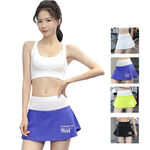 【A&R】亮麗防走光速乾運動裙 氣質白,2XL, , large