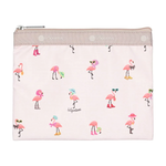 Lesportsac Classic Hobo 經典斜背包 側背包 旅用通勤包 送禮 禮物 推薦 女包(紅鶴海島派對), , large