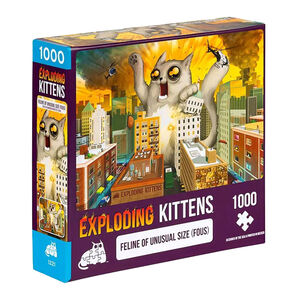 【Asmodee】爆炸貓 1000片拼圖：哥吉喵 英文版｜Exploding Kittens Puzzle｜爆炸貓周邊精品