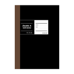 【DOUBLE A】A5膠裝筆記本 布膠系列-方格內頁 [黑]-#DANB18013, , large