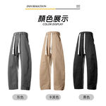 現貨 大尺碼 純棉 彎刀褲 新設計 柳葉襠 防破洞 -黑/卡其/深灰-0204265, , large