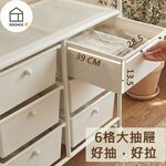 【Roomix】韓系六格抽屜衣架 移動式掛衣架 落地衣帽架 可調高度 置物架 收納櫃 伸縮曬衣架 租屋 宿舍, , large