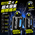 【高品生活】大容量噸頓桶彈蓋雙飲運動水壺｜頓噸桶｜戶外健身水瓶｜隨身水杯｜大容量水壺｜彈蓋水壺｜背帶雙飲水壺, , large