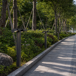 【H&R安室家】60CM多燈雙邊LED戶外燈 景觀燈 公園燈 庭園燈HR23132, , large