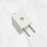 90度 L型 白 三轉二孔 向左 電源 轉接頭  原廠保固一年, , large