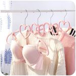 成人兒童加厚愛心蝴蝶結衣架10入1組, , large