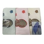 台灣製動物派對童巾3入, , large