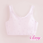 【Clany可蘭霓】 MIT小貓咪無鋼圈無感粉色少女S-Q/2XL 內衣 學生涼感內衣 成長型 8038-31	, , large