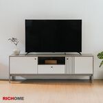 6呎電視櫃 電視櫃 收納櫃 鐵腳櫃 抽屜櫃 層架櫃 奶茶色電視櫃 TV180, 奶茶色, large