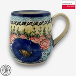 【SOLO Vintage】Cerraf Polish Pottery 320ml Mug Song of Wildflowers Series Made in Poland, , large