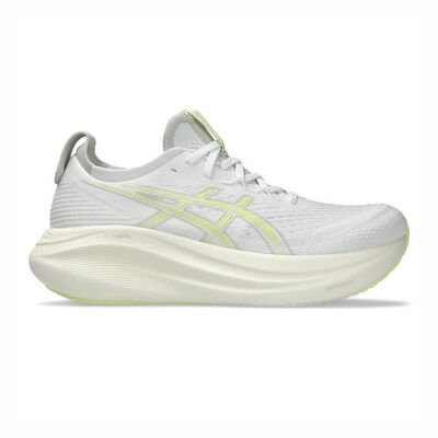 Asics Gel-nimbus 27 男 慢跑鞋 彈力 支撐 緩震 灰白 黃 [1011B958-101]