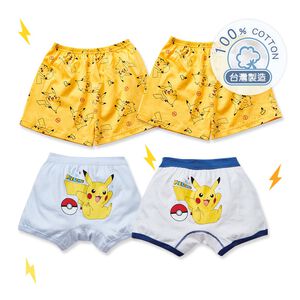 (多款)Pok&eacute;mon 精靈寶可夢皮卡丘男童四角褲(2入組)【旺達棉品】PK-CU003