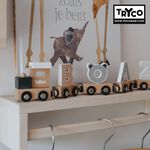 官方直營【Tryco】木製字母火車-28件組, , large
