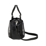 Lesportsac Small Jenni Crossbody 斜背手提水桶包 兩用包 側背包 送禮 禮物 女包(亮面黑), , large
