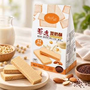 Smile99 藜麥豆奶酥 堅果原味 20g&times;8入 威化餅乾 威化酥 Wafer 純素零食