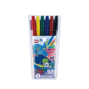 【Pentel 飛龍】細字彩色筆 6色 /袋 S3602-06 -