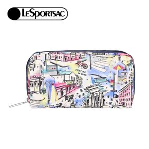 |快速出貨|Lesportsac Rectangular Cosmetic 立體長形收納化妝包/ 冬日紐約街景