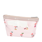 Lesportsac Small Sloan Cosmetic 小梯形化妝包 收納包 盥洗包 女包(紅鶴海島派對)L261-2724P-HG20, , large