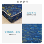 【KIKY】二代日式藍鑽蓆面硬式彈簧床墊, , large
