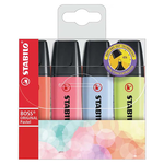 STABILO 德國 思筆樂 BOSS ORIGINAL Pastel 波士馬卡龍色經典螢光筆 4色組 /盒 ST70/4-3, , large