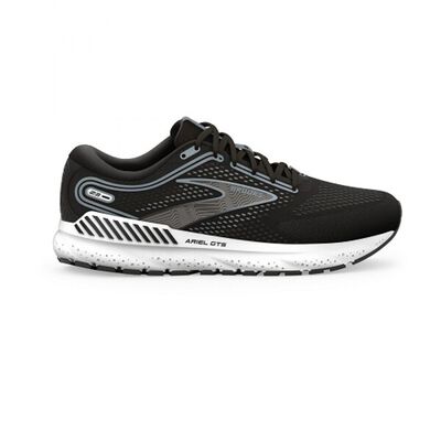 Brooks Ariel GTS 23 女 慢跑鞋 超寬楦 避震緩衝象限 瞪羚系列 黑 [1203902E090]