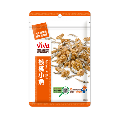 萬歲牌核桃小魚125G