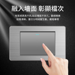 美式面板扁3孔USB+TYPE-C, , large