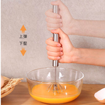 奶泡器 打蛋器 半自動打蛋器 烘焙用品【Ho覓好物】304不鏽鋼 攪拌器 打發器 攪拌棒 旋轉攪拌棒 YDX658, , large