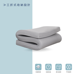 ［熊棉］舒適排汗記憶床墊｜5尺｜藍色｜吸濕排汗 透氣 折疊床 偏軟款 慢回彈 好收納 車宿 露營 租屋, , large