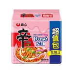 農心辛拉麵(韓式粉紅醬)5入, , large