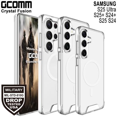 GCOMM 三星 S25 Ultra S25+ S25 磁吸晶透軍規防摔殼 Crystal Fusion MagSafe