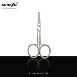 Premium Nose Hair Scissors, Curved Safety Blades with Rounded Tip for Trimming Small Details Facial Hair, Ear Hair, Eyebrow, SUNDEN SD1257, , large