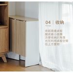 延伸餐桌 餐桌 折疊餐桌 邊桌 TA473, 原木色+白色, large