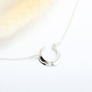 【Angel & Me】Crescent moon s925 sterling silver necklace Valentine's Day gift