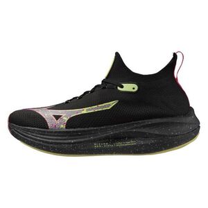 Mizuno Neo Vista 女鞋 慢跑鞋 路跑 訓練 襪套式 緩衝 厚底 美津濃 黑螢黃 [J1GC243403]