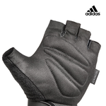 adidas 愛迪達 可調式透氣短指訓練手套 (白/粉/藍), , large