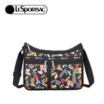 Lesportsac Deluxe Everyday Bag 經典斜背包 側背包 通勤旅行包 女包 男包(紐約城市)L262-7507P-HG79, , large