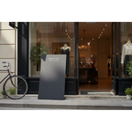 【 SHAONIANNA.TW 】霧黑金屬形象展示架｜店面入口立式看板、門市金屬廣告展示架, , large