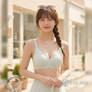 【伊柔 EVEROY】無痕包覆舒適裸肌無感無鋼圈 M-Q/2XL內衣 G218-81 初雪綠