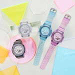 CASIO 卡西歐 G-SHOCK 八角 半透明雙顯手錶-透黑 GMA-S2100SK-1A, , large