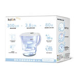 Kolin 歌林 3.8L濾水壺(內含四重濾芯*1)+四重濾芯4入(共1壺5芯/適用Brita), , large