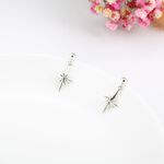 【Angel & Me】Hope North Star Polaris s925 sterling silver earrings birthday gift, , large