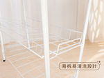 【金漢揚實業有限公司】三層金屬鞋架【玄關收納】台灣製 白色開放式鞋架 小空間鞋櫃 多功能置物架 租屋必備 DIY組裝, , large