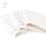 精梳棉粉彩條紋方巾, , large