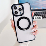 【山水之寶】iphone 12/12pro 手機殼 清透款 賽文360度磁吸支架防摔殼, , large