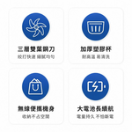 【CITY STAR】無線便攜式多功能食物料理機六葉刀頭切碎機, , large