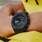 CASIO 卡西歐 G-SHOCK 極簡八角 太陽能電力智慧藍牙手錶 GA-B2100-1A1, , large