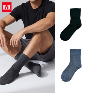 【BVD】2雙組-精梳棉消臭寬口休閒襪